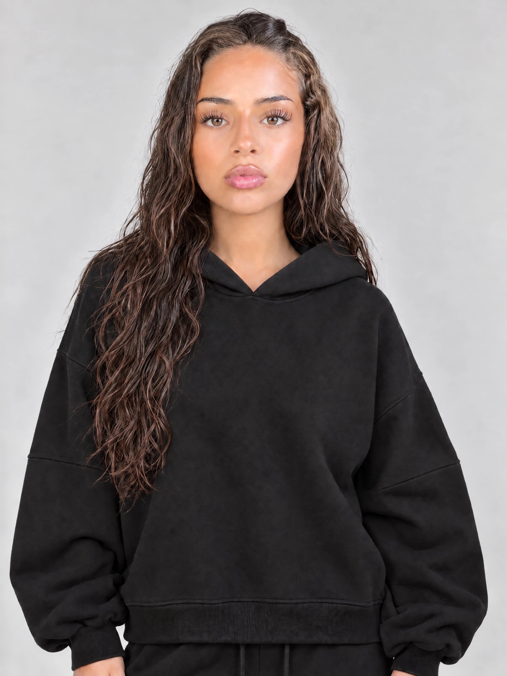 Laced Wing Hoodie — Black